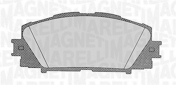 Magneti Marelli Bremsbelagsatz, Scheibenbremse [Hersteller-Nr. 363916060628] für Toyota, Land Rover, Daihatsu