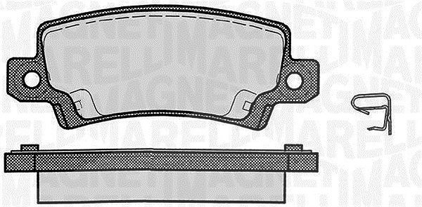 Magneti Marelli Bremsbelagsatz, Scheibenbremse [Hersteller-Nr. 363916060407] für Toyota