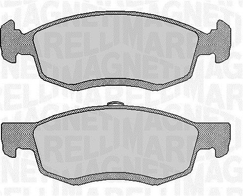 Magneti Marelli Bremsbelagsatz, Scheibenbremse [Hersteller-Nr. 363916060545] für Renault, Land Rover, Lada, Dacia