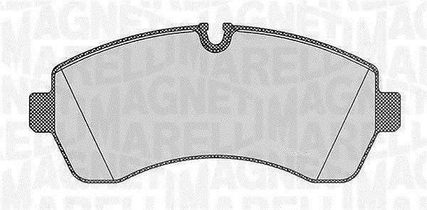 Magneti Marelli Bremsbelagsatz, Scheibenbremse [Hersteller-Nr. 363916060647] für VW, Mercedes-Benz, Mitsubishi