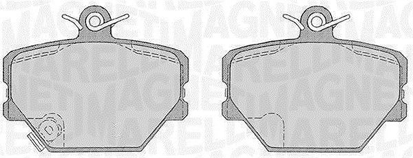 Magneti Marelli Bremsbelagsatz, Scheibenbremse [Hersteller-Nr. 363916060398] für Smart