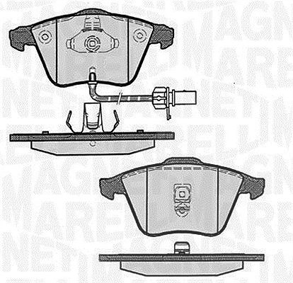Magneti Marelli Bremsbelagsatz, Scheibenbremse [Hersteller-Nr. 363916060607] für Audi