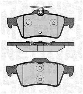 Magneti Marelli Bremsbelagsatz, Scheibenbremse [Hersteller-Nr. 363916060570] für Peugeot