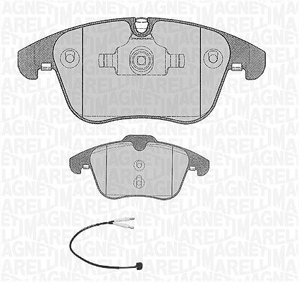 Magneti Marelli Bremsbelagsatz, Scheibenbremse [Hersteller-Nr. 363916060669] für Peugeot, Citroën