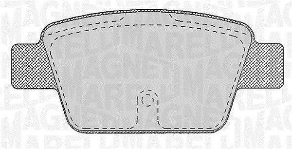 Magneti Marelli Bremsbelagsatz, Scheibenbremse [Hersteller-Nr. 363916060125] für Fiat, Chrysler, Alfa Romeo, Lancia