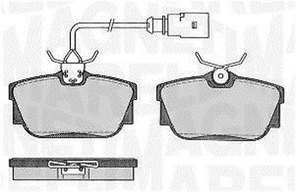 Magneti Marelli Bremsbelagsatz, Scheibenbremse [Hersteller-Nr. 363916060586] für VW