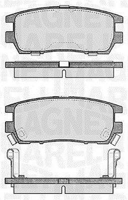 Magneti Marelli Bremsbelagsatz, Scheibenbremse [Hersteller-Nr. 363916060341] für Hyundai, Chrysler, Mitsubishi