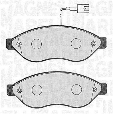Magneti Marelli Bremsbeläge vorne (Satz) [Hersteller-Nr. 363916060642] für Fiat, Citroën, Peugeot