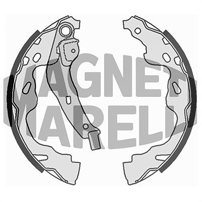 Magneti Marelli Bremsbacke [Hersteller-Nr. 360219198309] für Citroën, Suzuki, Opel, Toyota, Vauxhall, Peugeot