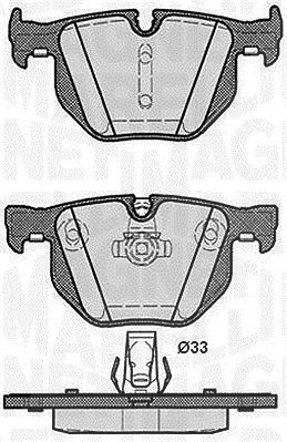 Magneti Marelli Bremsbelagsatz, Scheibenbremse [Hersteller-Nr. 363916060487] für BMW