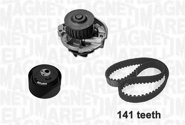 Magneti Marelli Wasserpumpe + Zahnriemensatz [Hersteller-Nr. 341401860001] für Fiat, Lancia