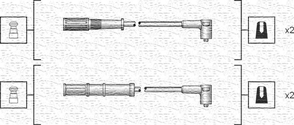 Magneti Marelli Zündleitungssatz [Hersteller-Nr. 941318111161] für Lancia, Fiat