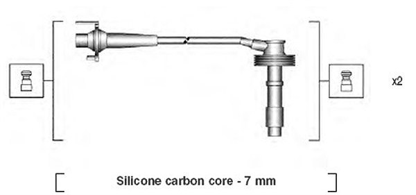 Magneti Marelli Zündleitungssatz [Hersteller-Nr. 941215240807] für Volvo