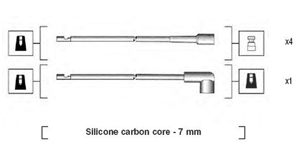 Magneti Marelli Zündleitungssatz [Hersteller-Nr. 941044110501] für Alfa Romeo