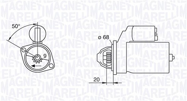 Magneti Marelli Starter [Hersteller-Nr. 063226801010] für Land Rover, Toyota