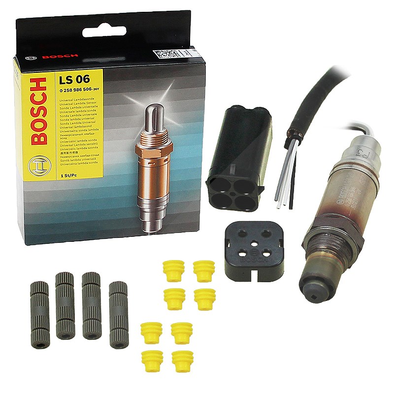 Bosch Lambdasonde [Hersteller-Nr. 0258986506] für Mg, Lancia, Peugeot, Nissan, Honda, Citroën, Chrysler, Innocenti, Ford, Renault, Dodge, BMW, Alfa Ro
