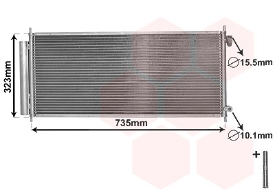 Van Wezel Kondensator, Klimaanlage [Hersteller-Nr. 25005222] für Honda