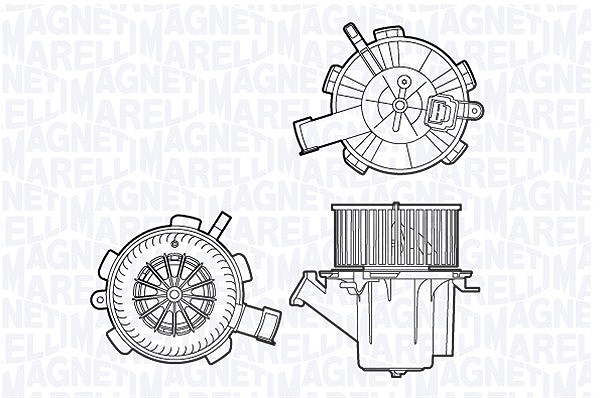 Magneti Marelli Innenraumgebläse [Hersteller-Nr. 069412706010] für Smart