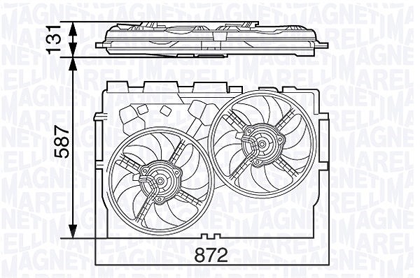 Magneti Marelli Lüfter, Motorkühlung [Hersteller-Nr. 069422582010] für Peugeot, Citroën, Fiat