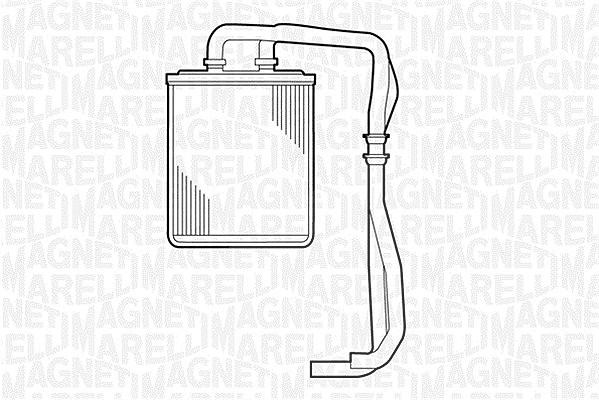 Magneti Marelli Wärmetauscher, Innenraumheizung [Hersteller-Nr. 350218309000] für Iveco
