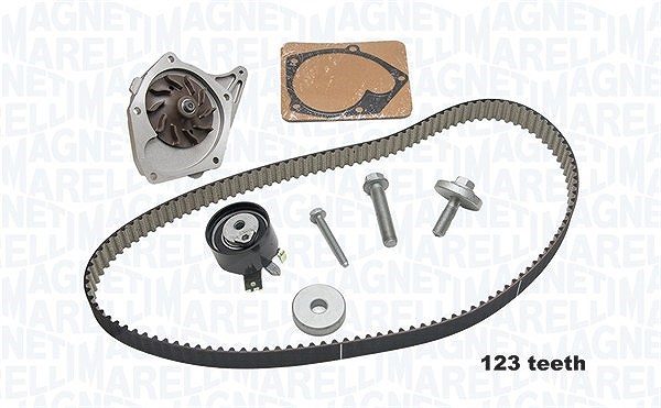 Magneti Marelli Wasserpumpe + Zahnriemensatz [Hersteller-Nr. 341404170002] für Dacia, Renault, Nissan