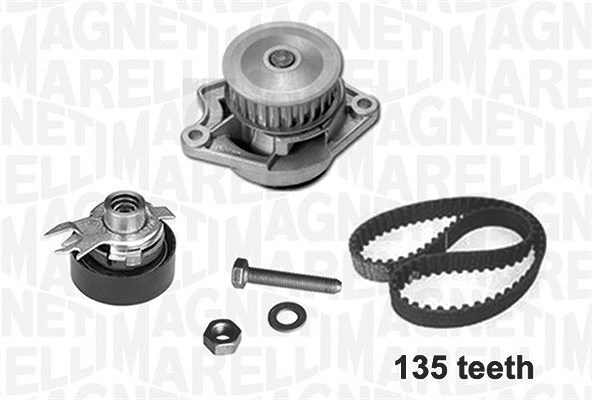Magneti Marelli Wasserpumpe + Zahnriemensatz [Hersteller-Nr. 341401370002] für Seat, VW