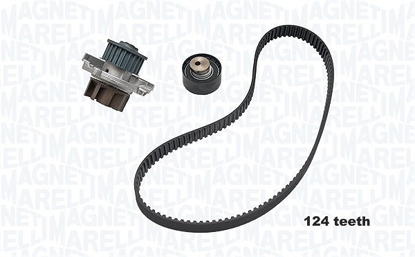 Magneti Marelli Wasserpumpe + Zahnriemensatz [Hersteller-Nr. 341401860002] für Lancia, Abarth, Fiat, Vauxhall, Jeep, Opel, Alfa Romeo, Chrysler