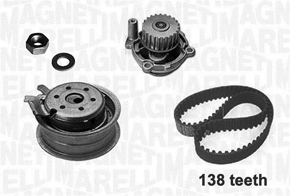 Magneti Marelli Wasserpumpe + Zahnriemensatz [Hersteller-Nr. 341403640001] für Audi, Skoda, Seat, VW