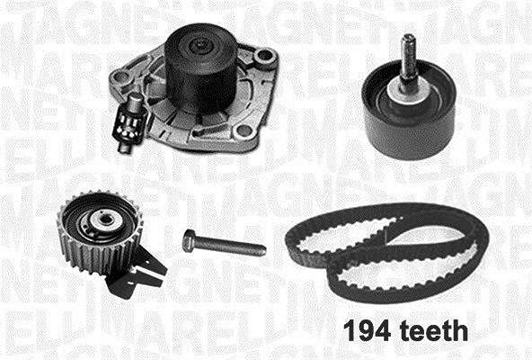 Magneti Marelli Wasserpumpe + Zahnriemensatz [Hersteller-Nr. 341404050001] für Fiat, Lancia, Opel, Jeep, Alfa Romeo