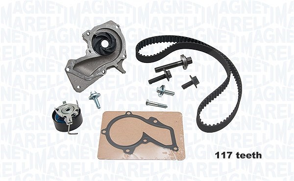 Magneti Marelli Wasserpumpe + Zahnriemensatz [Hersteller-Nr. 341405780001] für Mazda, Volvo, Ford