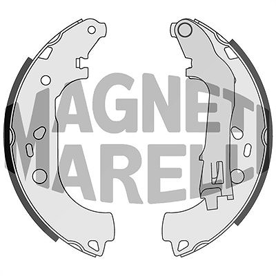 Magneti Marelli Bremsbacke [Hersteller-Nr. 360219198301] für Fiat, Lancia