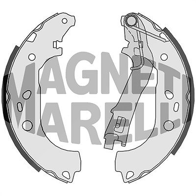 Magneti Marelli Bremsbacke [Hersteller-Nr. 360219198321] für Peugeot, Fiat, Citroën