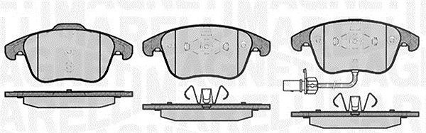 Magneti Marelli Bremsbelagsatz, Scheibenbremse [Hersteller-Nr. 363916060139] für Audi