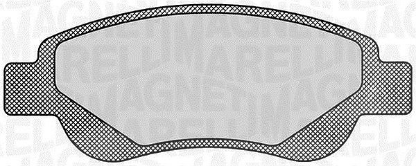Magneti Marelli Bremsbelagsatz, Scheibenbremse [Hersteller-Nr. 363916060172] für Toyota, Peugeot, Citroën