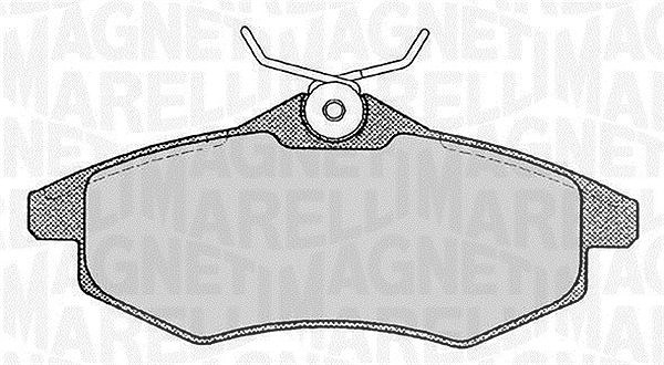 Magneti Marelli Bremsbelagsatz, Scheibenbremse [Hersteller-Nr. 363916060173] für Citroën
