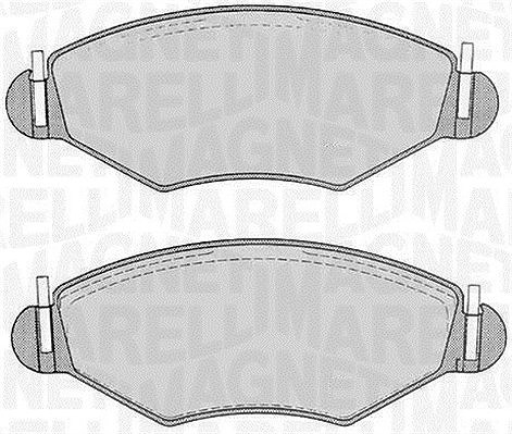 Magneti Marelli Bremsbelagsatz, Scheibenbremse [Hersteller-Nr. 363916060201] für Citroën, Dacia, Peugeot, Saab