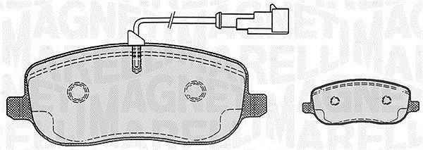 Magneti Marelli Bremsbelagsatz, Scheibenbremse [Hersteller-Nr. 363916060224] für Fiat