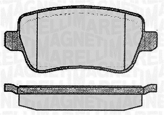 Magneti Marelli Bremsbelagsatz, Scheibenbremse [Hersteller-Nr. 363916060225] für Fiat