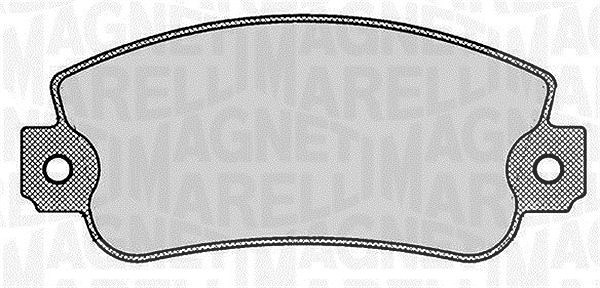 Magneti Marelli Bremsbelagsatz, Scheibenbremse [Hersteller-Nr. 363916060237] für Seat, Lancia, Autobianchi, Fiat