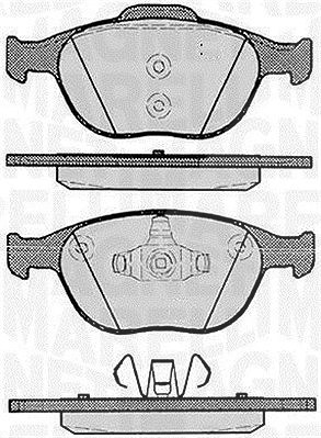 Magneti Marelli Bremsbelagsatz, Scheibenbremse [Hersteller-Nr. 363916060256] für Ford