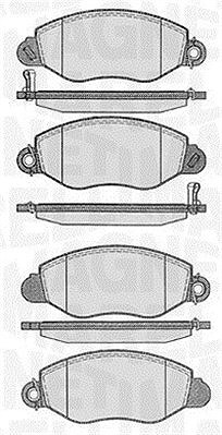 Magneti Marelli Bremsbelagsatz, Scheibenbremse [Hersteller-Nr. 363916060271] für Ford