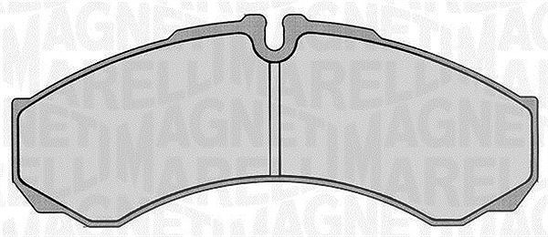 Magneti Marelli Bremsbelagsatz, Scheibenbremse [Hersteller-Nr. 363916060283] für Renault Trucks, Renault, Iveco, Nissan