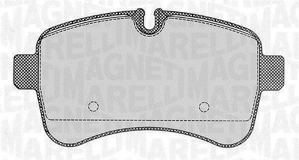 Magneti Marelli Bremsbelagsatz, Scheibenbremse [Hersteller-Nr. 363916060284] für Iveco