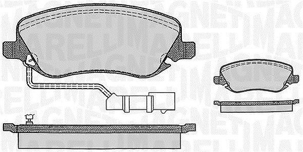 Magneti Marelli Bremsbelagsatz, Scheibenbremse [Hersteller-Nr. 363916060289] für Lancia
