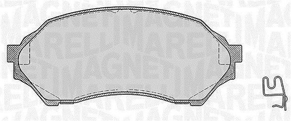 Magneti Marelli Bremsbelagsatz, Scheibenbremse [Hersteller-Nr. 363916060293] für Mazda
