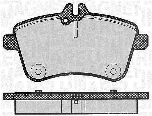 Magneti Marelli Bremsbelagsatz, Scheibenbremse [Hersteller-Nr. 363916060302] für Mercedes-Benz