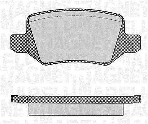 Magneti Marelli Bremsbelagsatz, Scheibenbremse [Hersteller-Nr. 363916060308] für Mercedes-Benz