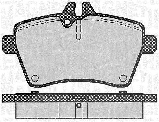 Magneti Marelli Bremsbelagsatz, Scheibenbremse [Hersteller-Nr. 363916060309] für Mercedes-Benz