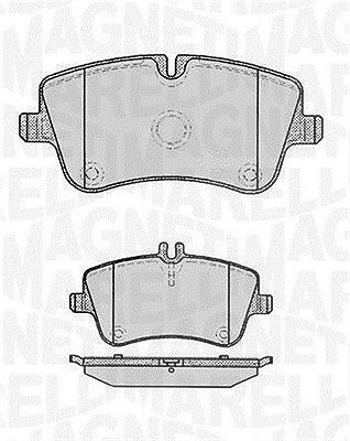 Magneti Marelli Bremsbelagsatz, Scheibenbremse [Hersteller-Nr. 363916060312] für Mercedes-Benz