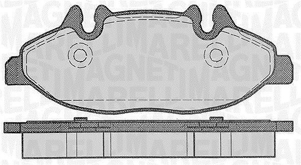 Magneti Marelli Bremsbelagsatz, Scheibenbremse [Hersteller-Nr. 363916060329] für Mercedes-Benz